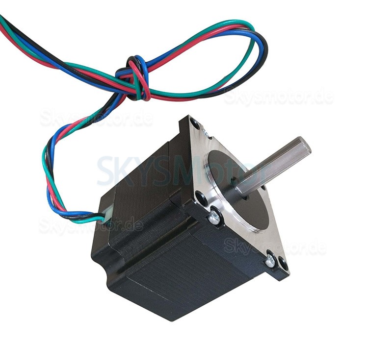 Oukeda NEMA 23 Schrittmotor OK57STH56-2804AD8-32 1,8 Grad 12,35Ncm 2 Phasen D-Cut